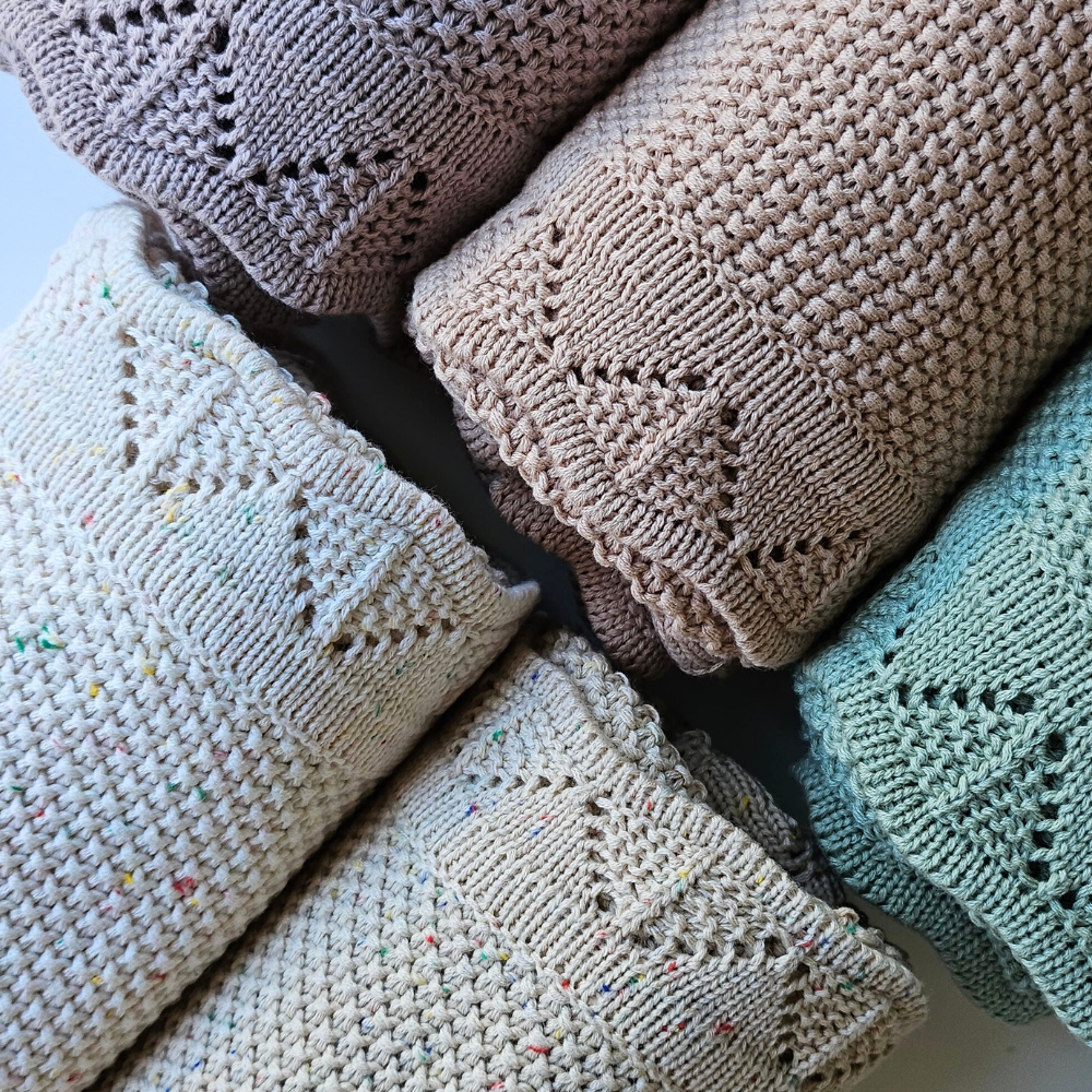 Sage knit blanket